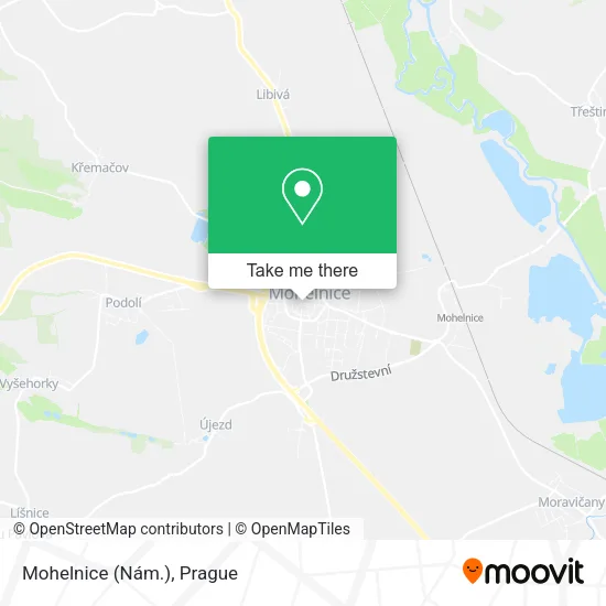 Карта Mohelnice (Nám.)