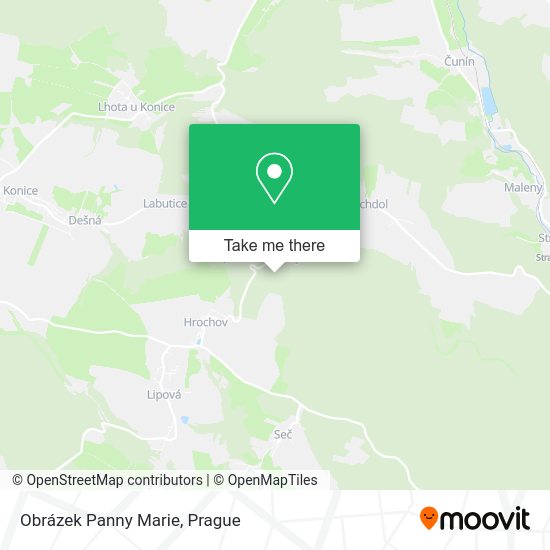 Obrázek Panny Marie map