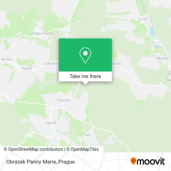 Карта Obrázek Panny Marie