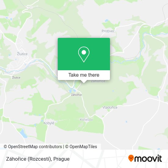 Záhořice (Rozcestí) map