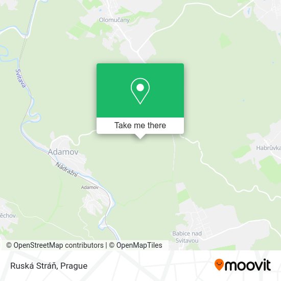 Ruská Stráň map