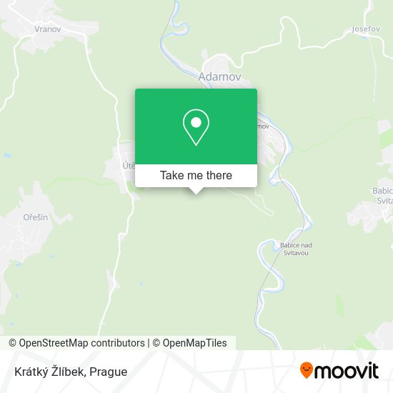 Krátký Žlíbek map