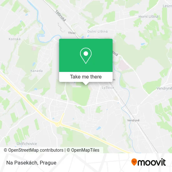 Карта Na Pasekách