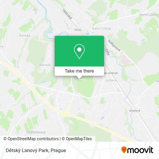 Dětský Lanový Park map