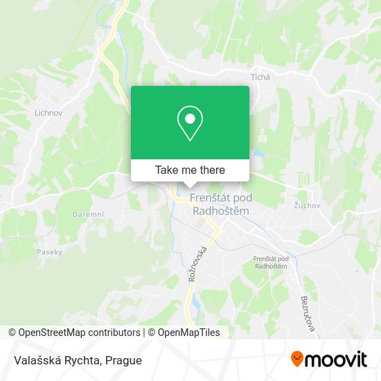 Valašská Rychta map