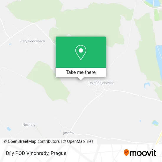 Карта Díly POD Vinohrady