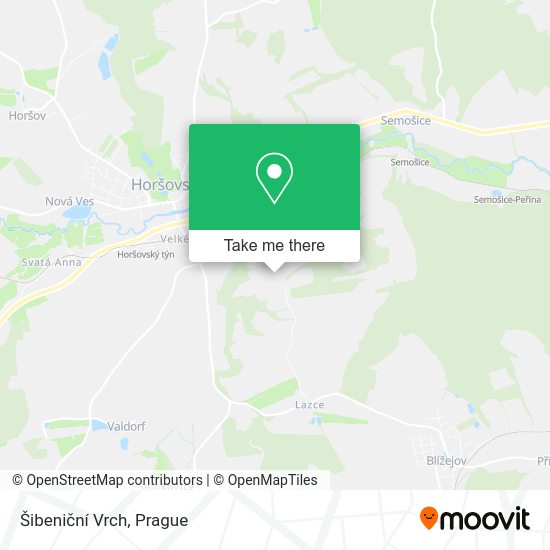 Šibeniční Vrch map