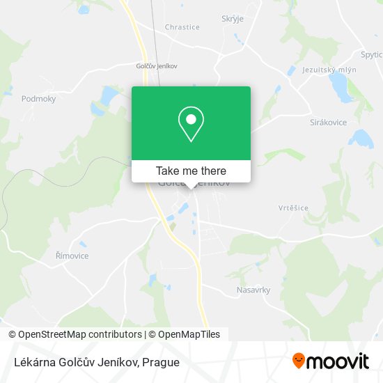 Lékárna Golčův Jeníkov map
