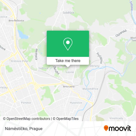 Náměstíčko map
