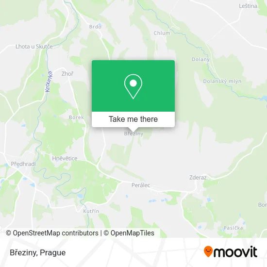 Карта Březiny