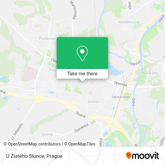 Карта U Zlatého Slunce