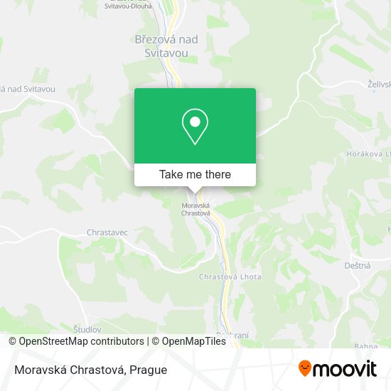Moravská Chrastová map