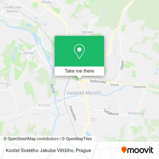 Kostel Svatého Jakuba Většího map