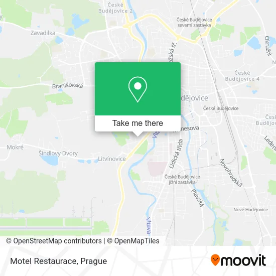 Карта Motel Restaurace