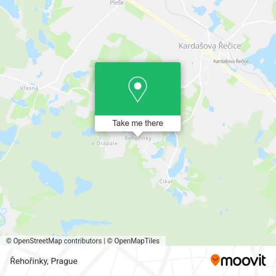 Карта Řehořinky