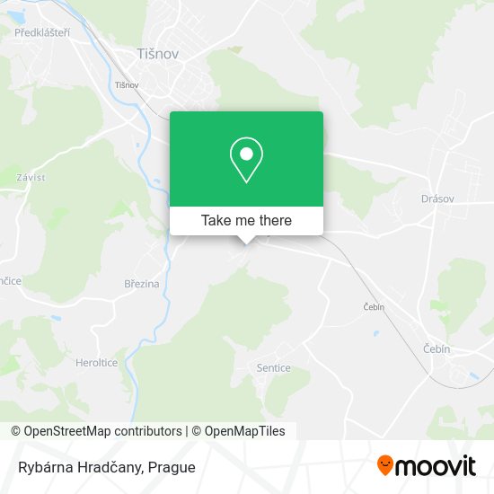 Rybárna Hradčany map