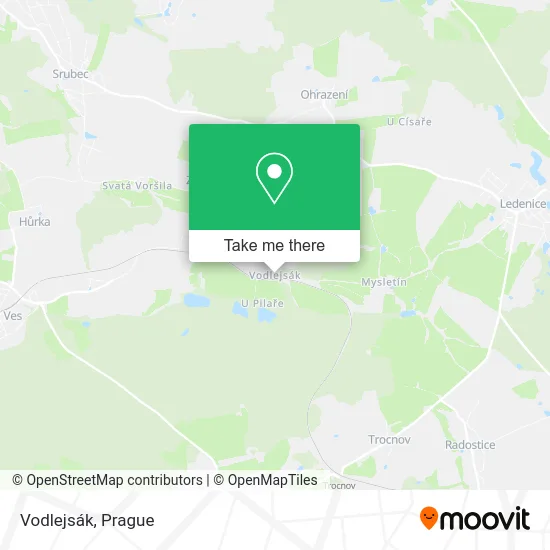 Карта Vodlejsák