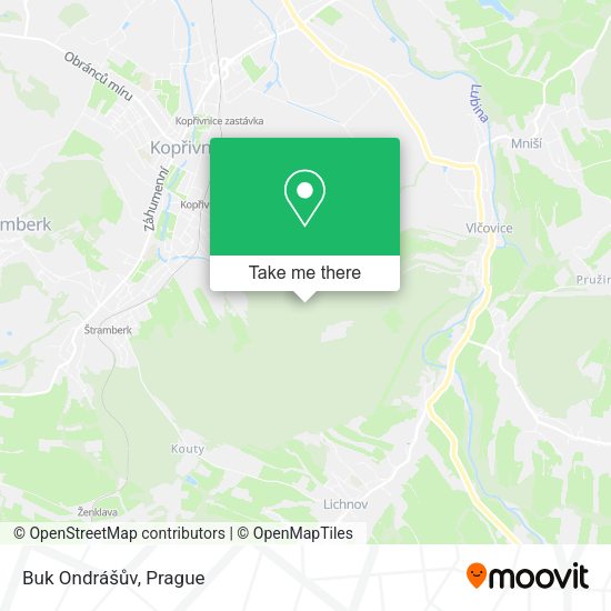 Buk Ondrášův map