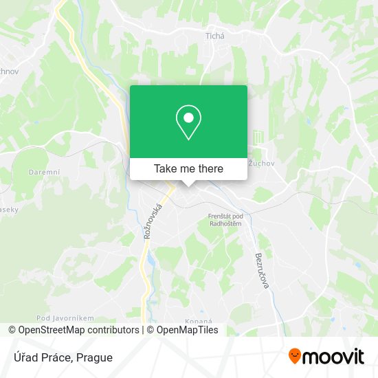 Úřad Práce map