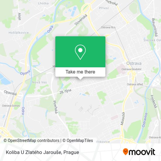 Koliba U Zlatého Jarouše map