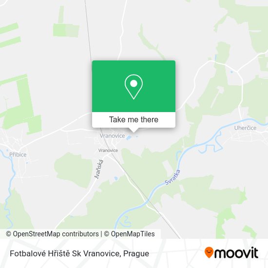 Fotbalové Hřiště Sk Vranovice map