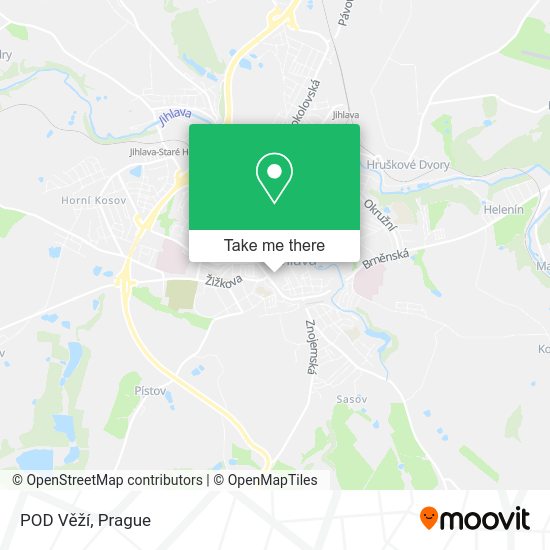 POD Věží map