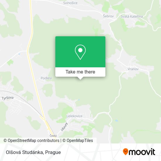 Карта Olšová Studánka