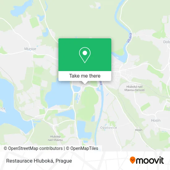 Карта Restaurace Hluboká