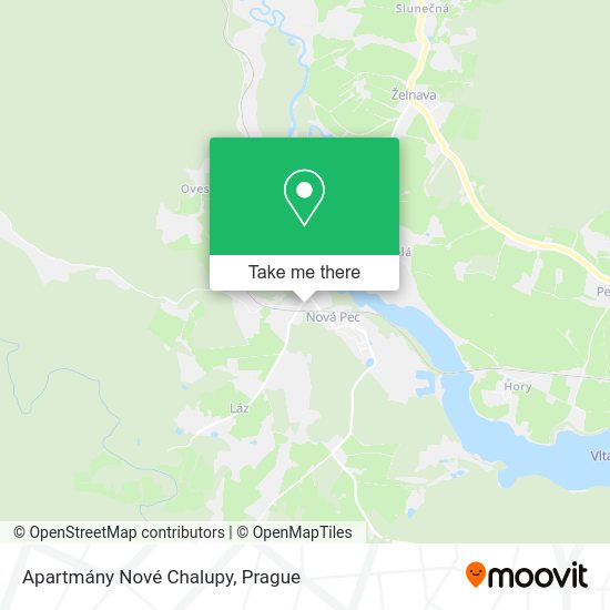 Карта Apartmány Nové Chalupy