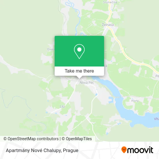 Карта Apartmány Nové Chalupy