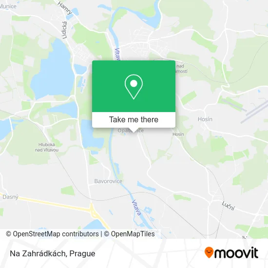 Карта Na Zahrádkách