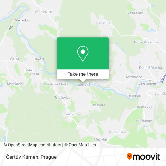 Čertův Kámen map