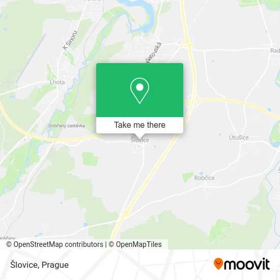 Карта Šlovice