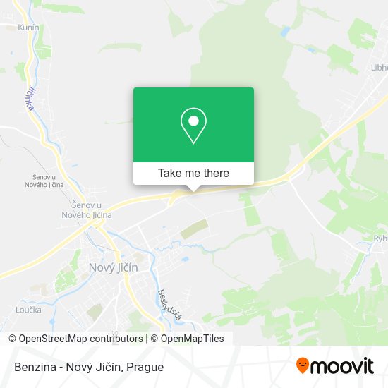 Benzina - Nový Jičín map