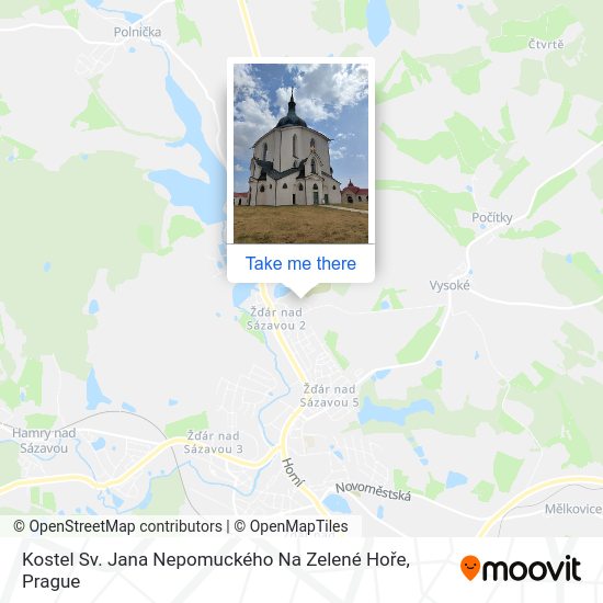 Kostel Sv. Jana Nepomuckého Na Zelené Hoře map