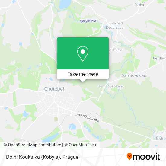 Dolní Koukalka (Kobyla) map
