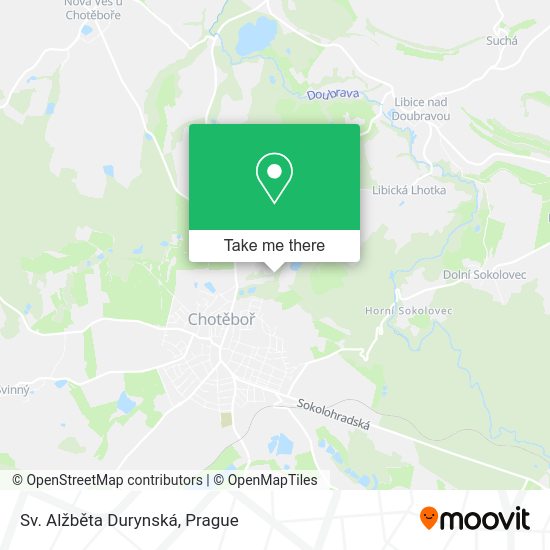 Sv. Alžběta Durynská map