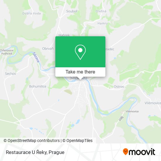 Карта ‎Restaurace U Řeky
