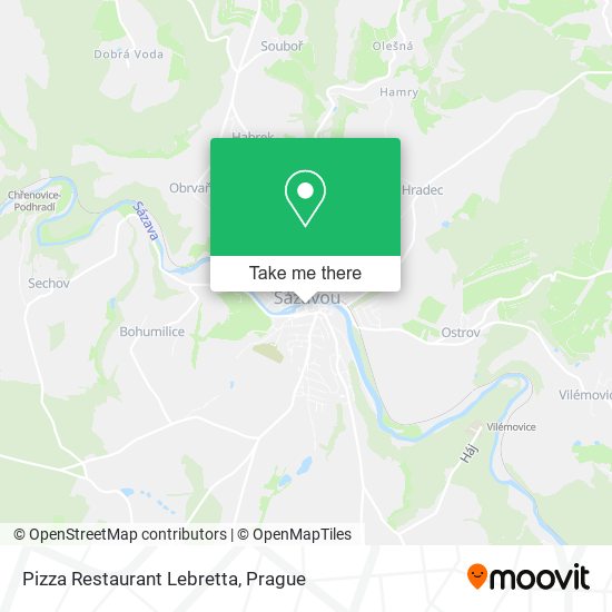 Pizza Restaurant Lebretta map