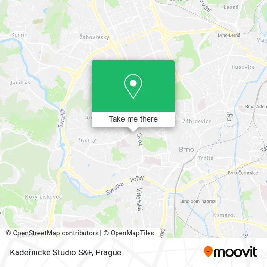 Карта Kadeřnické Studio S&F
