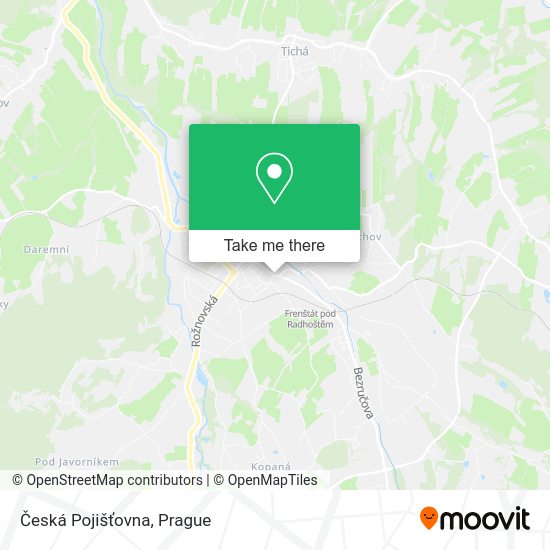 Česká Pojišťovna map