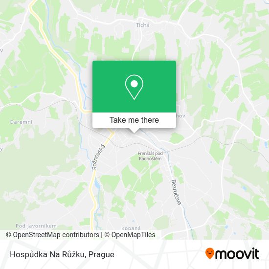 Hospůdka Na Růžku map
