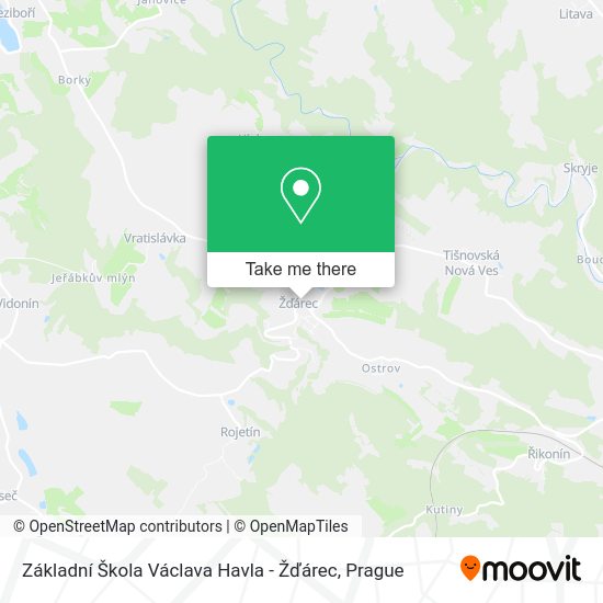 Základní Škola Václava Havla - Žďárec map