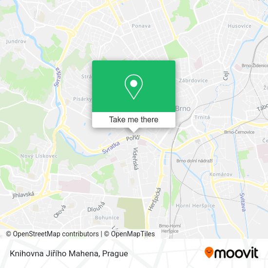 Knihovna Jiřího Mahena map