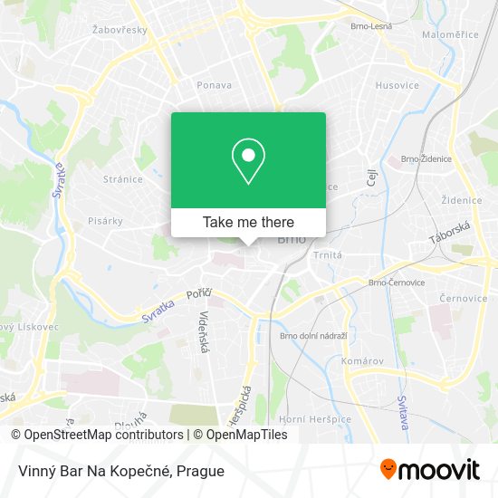 Vinný Bar Na Kopečné map