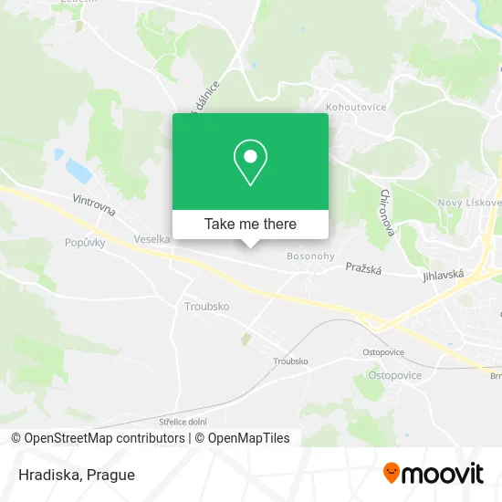 Карта Hradiska