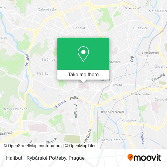 Halibut - Rybářské Potřeby map