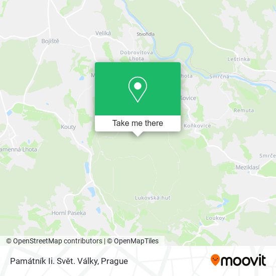 Památník Ii. Svět. Války map