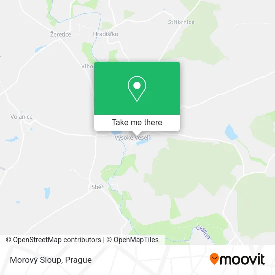 Карта Morový Sloup