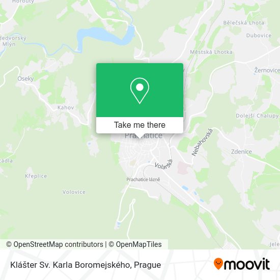 Klášter Sv. Karla Boromejského map